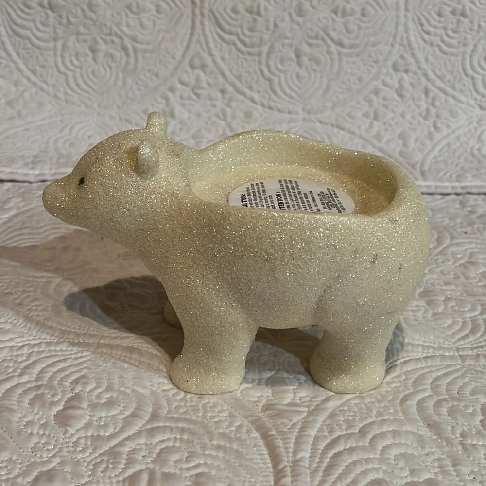 Bath & Body Works glitter polar bear candle holder‎ - Picture 3 of 10
